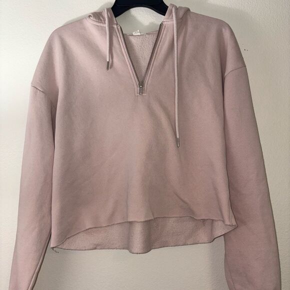 Garage Tops - Garage Blush Pink Women's Half-Zip Hoodie